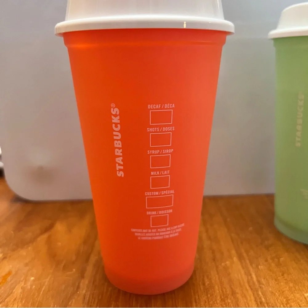 Starbucks 2021 Reusable Colorful Easter Bunny Tumblers 16 oz‎